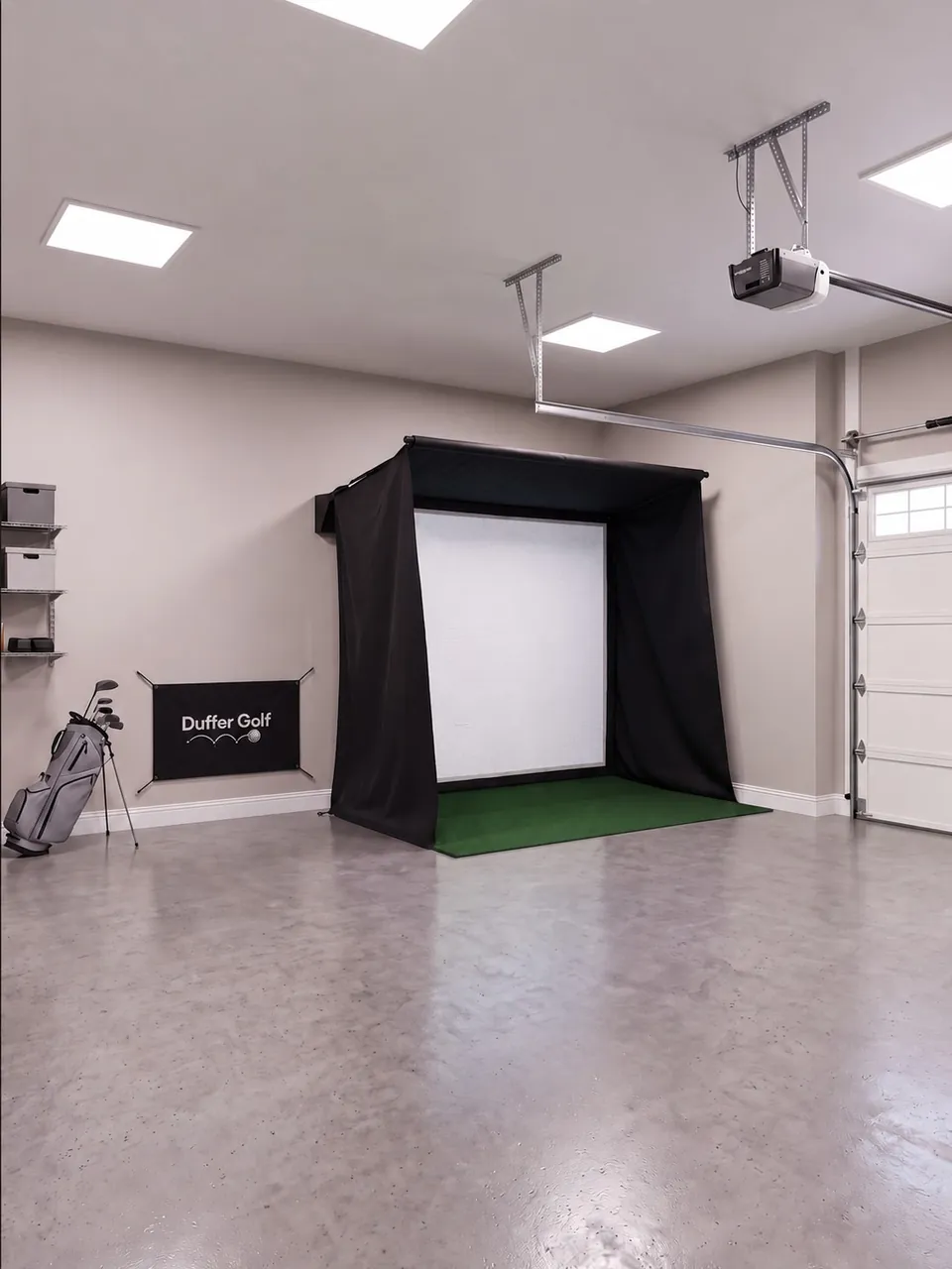 Duffer 8 System, open in a garage